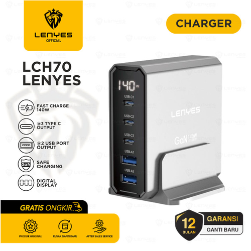 Lenyes LCH70 Docking Station GaN 140W Type C USB Port Desktop