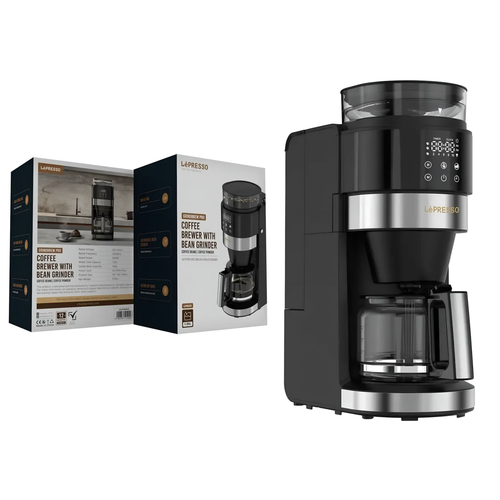 Lepresso Coffee Maker with Built-in Grinder and Digital Control