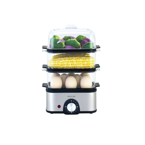 Green Lion Egg And Vegetable Steamer With A 2-Year Warranty