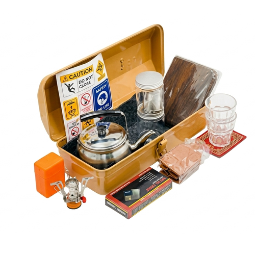 Complete Tea Set Box for Camping & Outdoor Trips