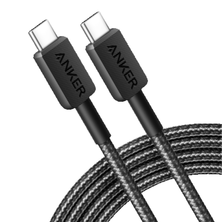 Anker 322 Usb-C To Usb-C Cable 60W Braided (0.9M/3Ft)