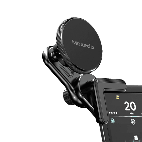 Moxedo Clip-On Magnetic Bracket Floating Screen Magnetic Phone Holder 90° Base Angle with Adhesive Metal Plates