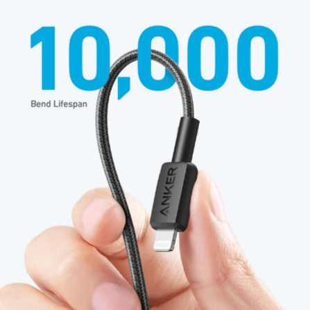 Anker 322 Usb-C To Lightning Cable Braided (0.9M/3Ft)