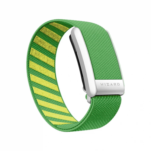 WIZARD MAGIC 4.0 BAND FOR WHOOP LIME GREEN SILVER