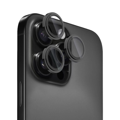 Wizard Apex Camera Lens Protector For iPhone 16 Pro Max - Black