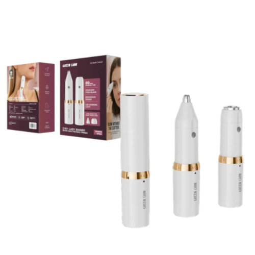 Green Lion 2 in 1 Lady Shaver and Precision Trimmer 2 years warranty