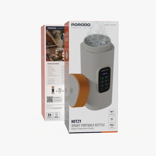 Porodo Lifestyle Smart Portable Kettle Digital Temperature Display