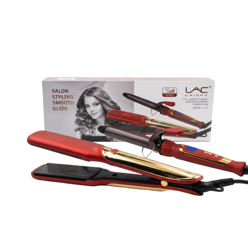 LAICHY 2 in 1 Hair Styling Kit Hair Straightener and Curling Iron Model L19 Professional Styling