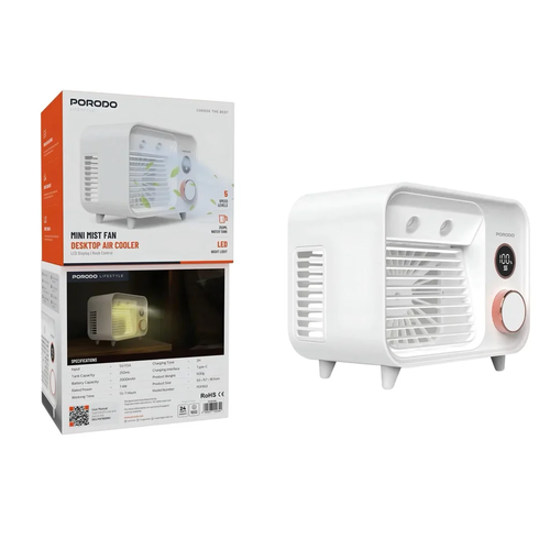 Porodo Mini Mist Desktop Cooling Fan