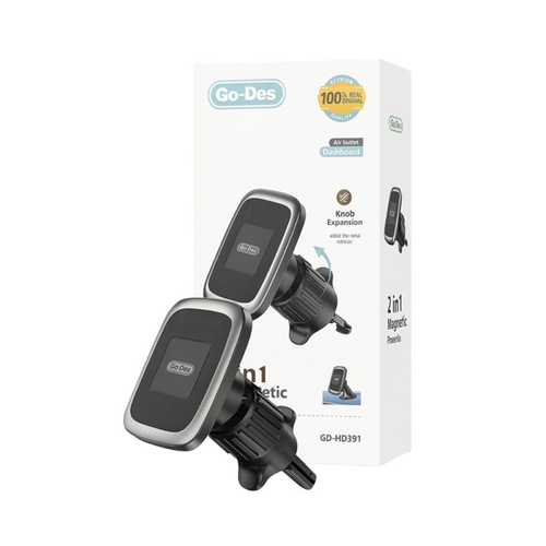 Go-Des HD391 2-In-1 Magnetic Car Mount