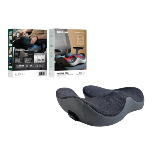 Green Lion RELIEVE PRO Seat Cushion with Massage Function – 2 Year Warranty