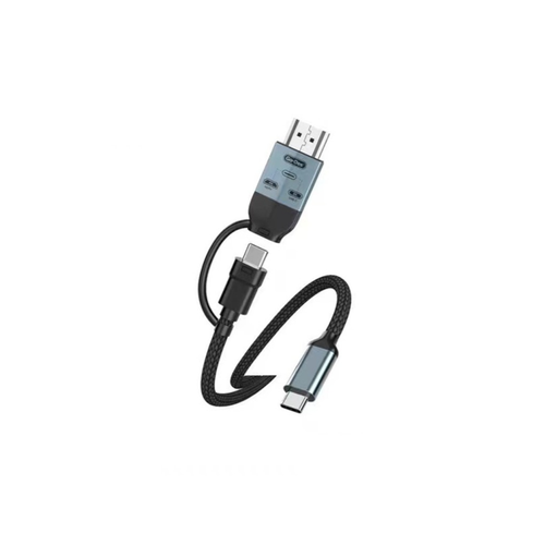 GO-DES 2 in 1 USB-C to USB-C / HDTV Adapter 2M GD-HM825