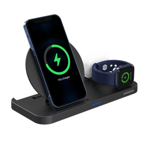 RockRose Airwave Max 3 in 1 15W Wireless Charger