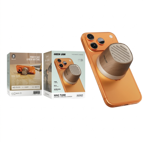 Green Lion Mag Tune Mini Speaker & Wireless Charger