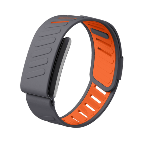 Moxedo Flow Fit Silicone Strap WHOOP 5.0 Compatible - Gray & Orange