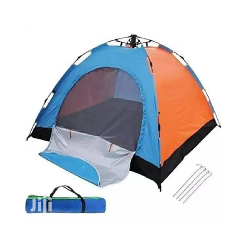 Automatic Camping Tent 4 People Black