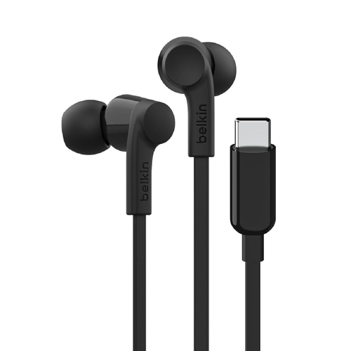 Belkin SoundForm Wired Earbuds With USB-C Connector - Black