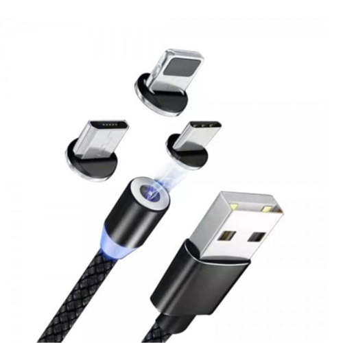 Tranyoo XS4 Magnetic USB To Lightning Type-C Micro USB Cable 1m