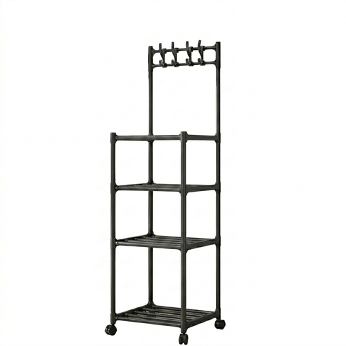 Multi-Purpose Kitchen Storage Rack - Black