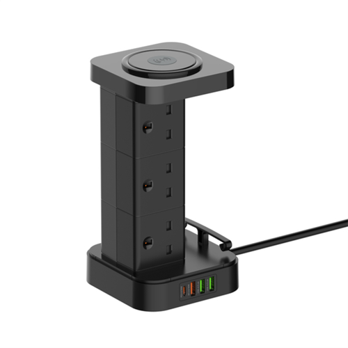 Ldnio Tower Power Extension Socket With Fast Wireless Charging