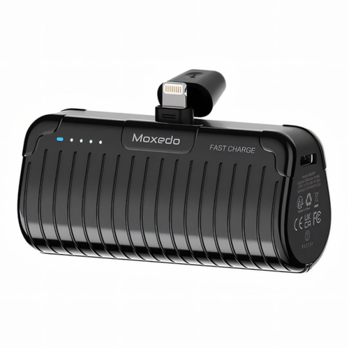 Moxedo Capsule 5000mAh Mini Power Bank 20W PD Fast Charging With Lightning Connector