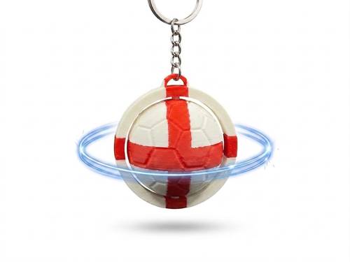 Spinning Keychain - England