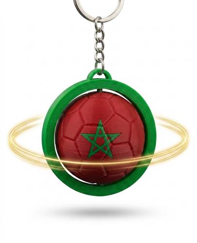 Spinning Keychain - Morocco 