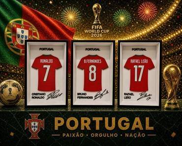 World Cup Jersey Frame - Portugal