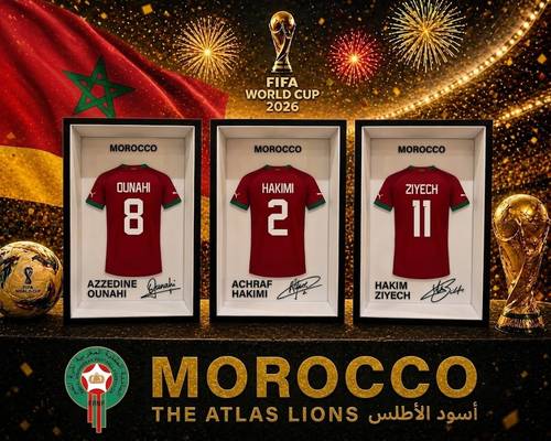 World Cup Jersey Frame - Morocco