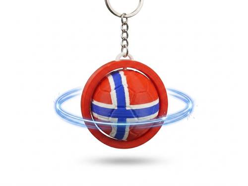 Spinning Keychain - Norway 