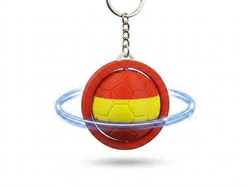 Spinning Keychain - Spain