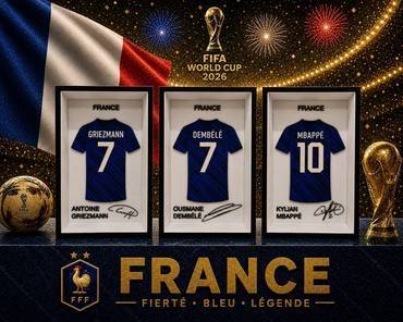 World Cup Jersey Frame - France 
