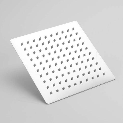 رأس دش استحمام مربع فضي 20*20 (8
