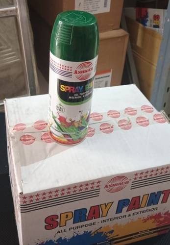 بخاخ طلاء من اسماكو ، لون أخضر غامق (كرتون)