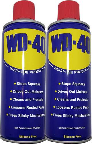 WD-40 بخاخ مزيل صدأ وزيت تشحيم متعدد الاستخدامات 330 مل - عبوة من قطعتين