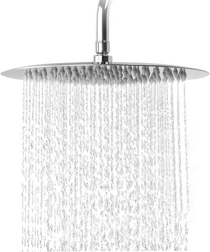 رأس دش استحمام دائري فضي 25*25 (10