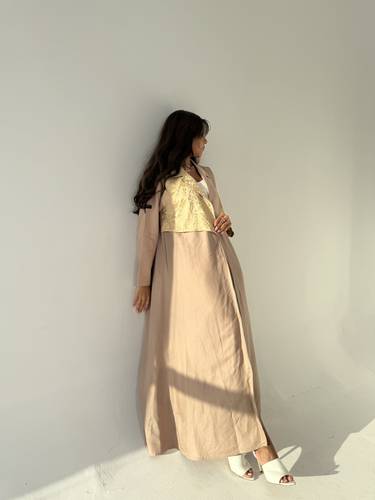 عباية لنن موديل #123