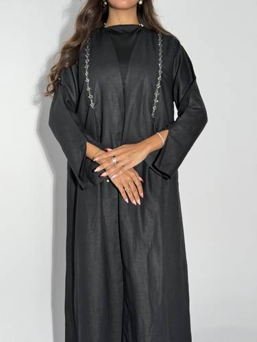 عباية لنن موديل #119