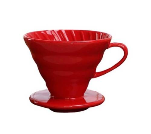 قمع V60 سيراميك مقاس #02 احمر 