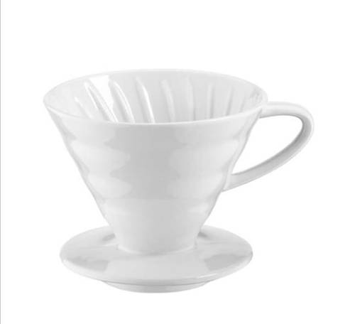 قمع V60 سيراميك مقاس #01 ابيض 