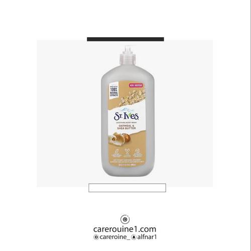 سانت ايفز جل استحمام مهدئ بخلاصة الشوفان وزبدة الشيا 946ml