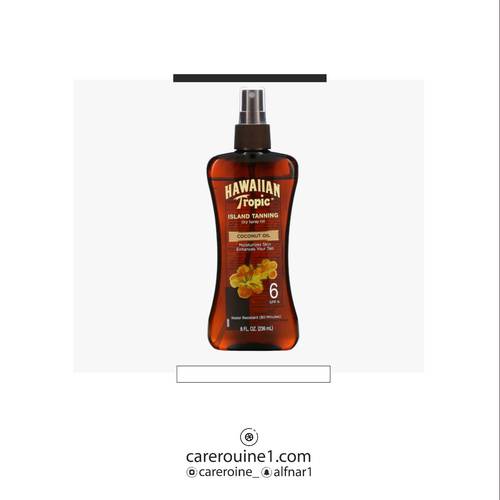 هاوايان تروبيك زيت التسمير الجاف بزيت جوز الهند مع حمايه من الشمس 236ml