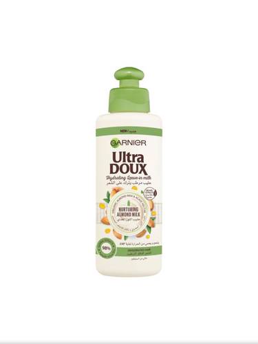 غارنيه الترا دو حليب مرطب يترك على الشعر بحليب اللوز - 200ml