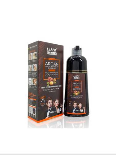 ليزر وايت شامبو صبغة شعر بالأرجان -بني طبيعي ‏420ml