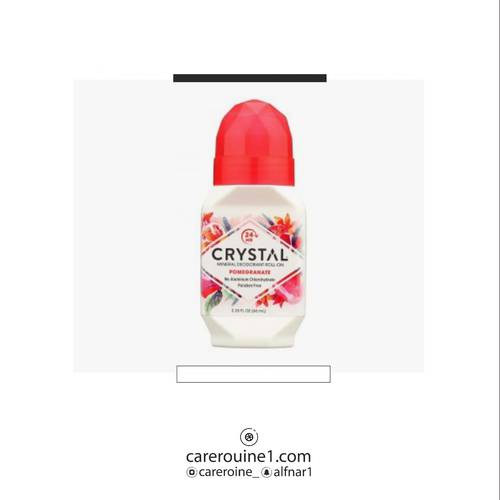 كريستال مزيل عرق طبيعي رول-اون بالرمان 66ml