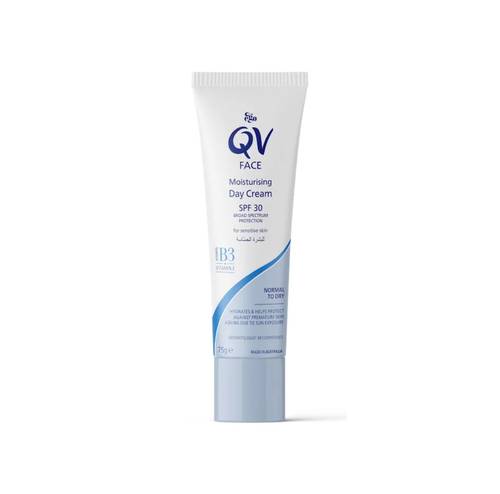 كيو في كريم نهاري مرطب مع واقي شمس spf 30 75g