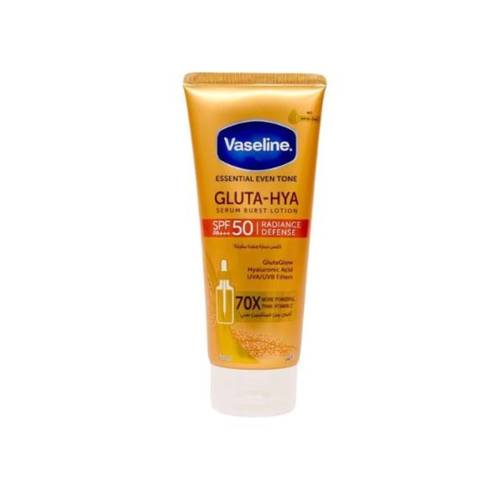 لوشن جلوتا هيا معزز بالسيروم مع عامل حماية من اشعة الشمس SPF50 من فازلين - 180 ml