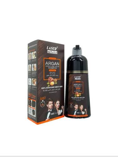 ليزر وايت شامبو صبغة شعر بالأرجان -بني غامق  ‏420ml
