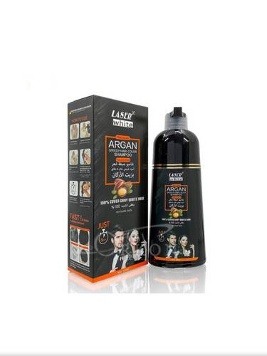 ليزر وايت شامبو صبغة شعر بالأرجان -أسود طبيعي ‏420ml