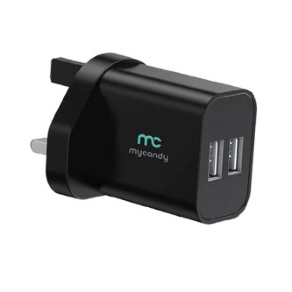 راس شاحن ب مدخلين (USB)
